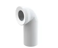 ALCAPLAST Dopojení k volně stojícímu WC, koleno 90°, DN 110, délka 230 mm, PP, bílé A90-90A ALCAPLAST Dopojení k volně stojícímu WC, koleno 90°, DN 110, délka 230 mm, PP, bílé A90-90A