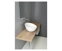 SAPHO DOME OBLIQUO keramické umyvadlo na desku vysoké, Ø 44,5cm, bílá (1)