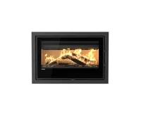 HS Flamingo Krycí rámeček krbové vložky FLAMINGO X15, 46 mm, černý (1)