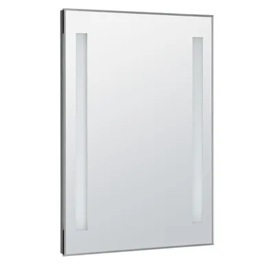 AQUALINE Zrcadlo s LED osvětlením 60x80cm, kolébkový vypínač