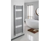 AQUALINE DIRECT otopné těleso s bočním připojením 450x1322 mm, stříbrná strukturální (3)