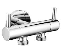 SAPHO Dvojventil pro napojení bidetové sprchy a WC, chrom