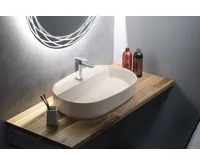 ISVEA INFINITY OVAL keramické umyvadlo na desku, 60x40cm, ivory (4)