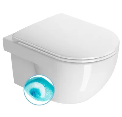 GSI TONO závěsná WC mísa, Swirlflush, 35x52cm, bílá ExtraGlaze