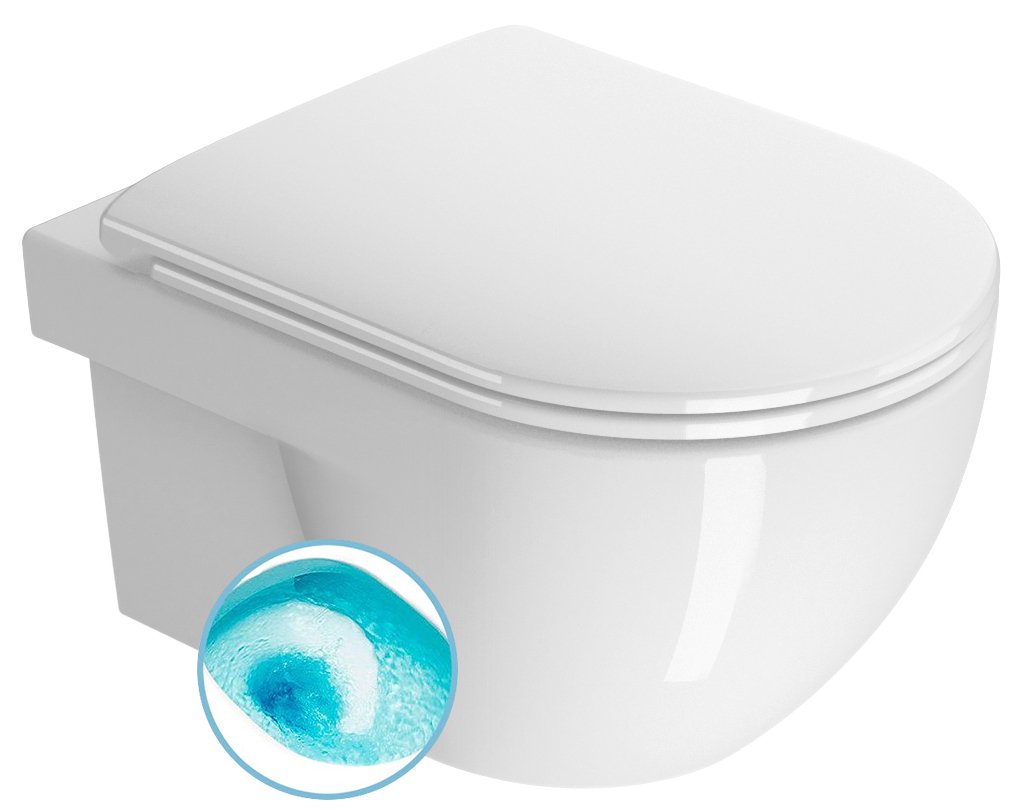 Gsi city pro závěsná wc mísa, swirlflush, 35x52cm, bílá extraglaze