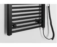 AQUALINE DIRECT-E elektrické otopné těleso rovné 450x1320 mm, 400 W, černá (3)