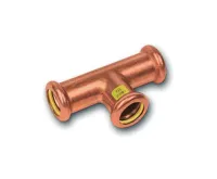 CU lisovací T-kus redukovaný  9131 - 35 x 15 x 35 - pro topení i rozvod plynu