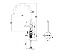 Nerezový dřez REGINOX SET MIAMI 500 GOLD + Baterie CANO + příslušenství, zlatá (20)