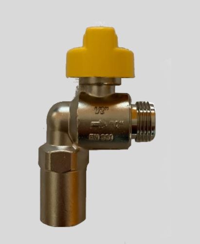 Bezpečnostní kohout plynový VAIT 1/2"x1/2" vnitřní/vnější rohový (65152)