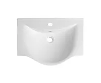 AQUALINE ZARA 65 keramické umyvadlo nábytkové 64,5x46cm, bílá (1)