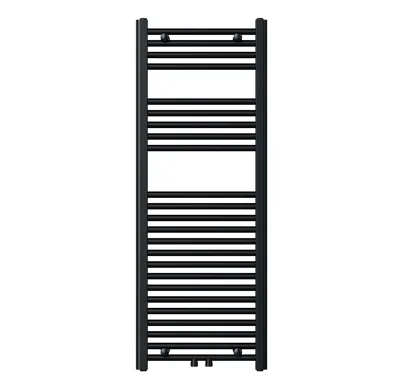 NOVASERVIS Otopné těleso černé - rovné, středové připojení - 450/1200/RS,5
