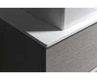 SAPHO Deska Rockstone 90,7x1,2x48,8cm, bílá mat (4)