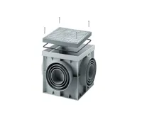 MONDIAL kanalizační šachta 400 x 400 hermeticky uzavíratelná | POŠKOZENO