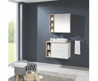 Aira, koupelnová skříňka, galerka, dub, 600x700x140 mm (3)