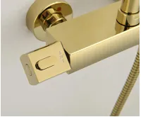 SAPHO Sprchový sloup s termostatickou baterií, zlato (8)