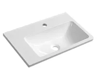 SAPHO ARANA umyvadlo rohové, litý mramor, 56x35cm, levé, bílá SAPHO ARANA umyvadlo rohové, litý mramor, 56x35cm, levé, bílá