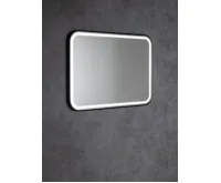 SAPHO CETIS zrcadlo s LED osvětlením 100x70cm, černá mat (4)