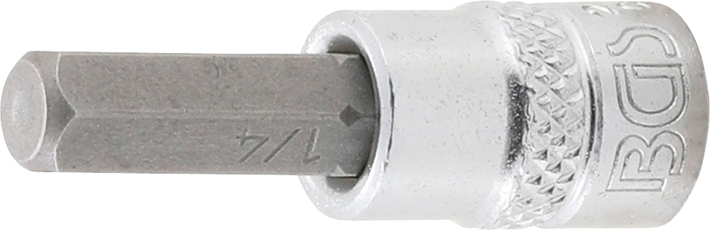 BGS Hlavice zástrčná 1/4" imbus 1/4" x 38 mm