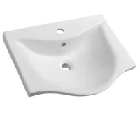 AQUALINE ZARA 55 keramické umyvadlo nábytkové 54x44,5cm, bílá