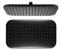 AQUALINE Hlavová sprcha, 200x350mm, ABS/černá mat AQUALINE Hlavová sprcha, 200x350mm, ABS/černá mat