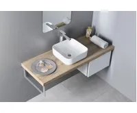 SAPHO PRATA keramické umyvadlo na desku, 39,5x39,5cm, bílá (4)