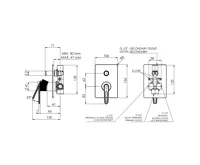 SAPHO BEBÉ podomítková sprchová baterie, 2 výstupy, bronz (2)