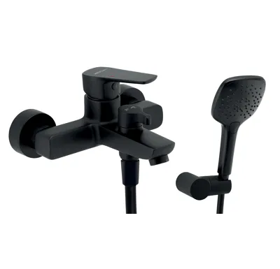 NOVASERVIS Vanová nástěnná baterie METALIA 58 ECO, 150 mm, černá - 58020,5