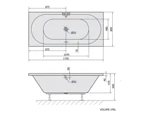 POLYSAN VIVA B obdélníková vana 175x80x47cm, bílá (7)