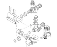 Vaillant Připojovací sada s dopouštěním pro uniTOWER Vaillant Připojovací sada s dopouštěním pro uniTOWER