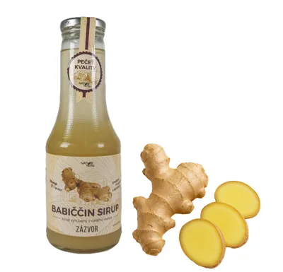 Nature NoTea s.r.o. Babiččin sirup - Zázvor 0.5l
