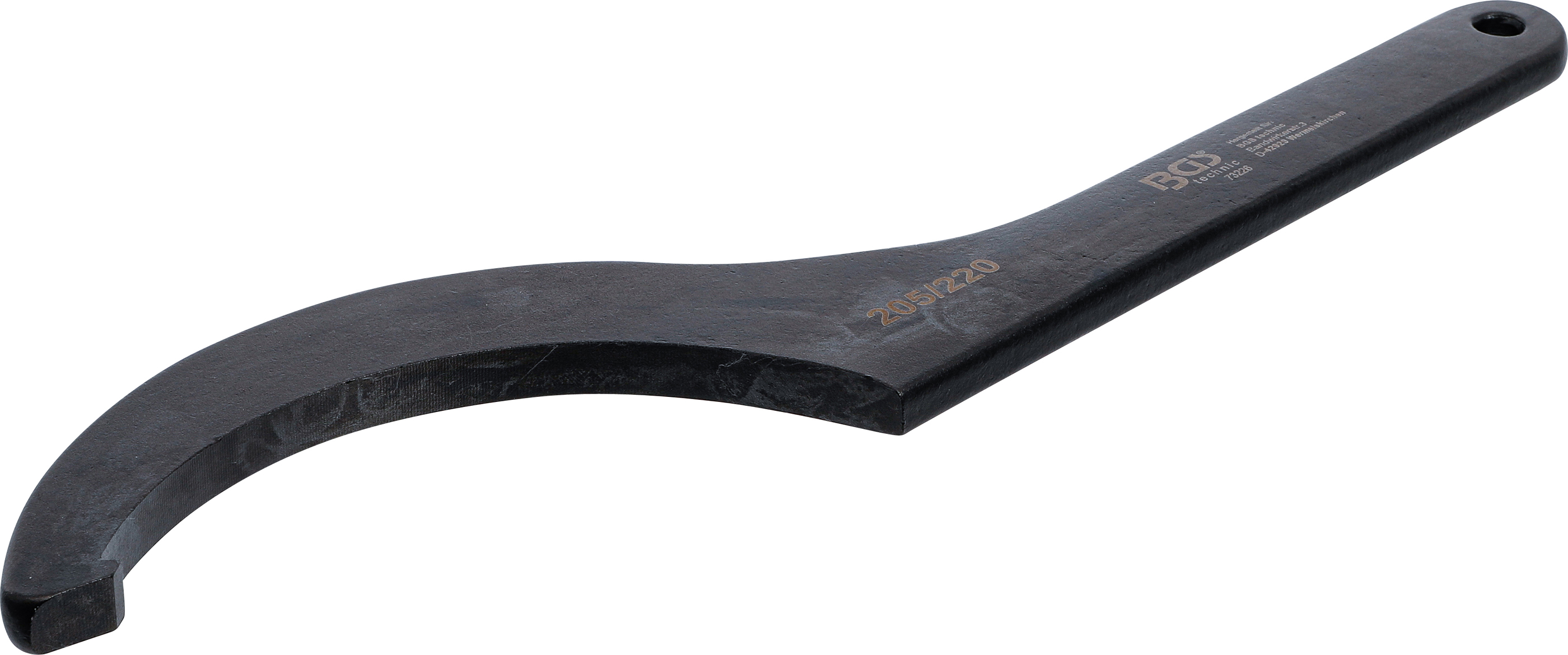 Bgs hákový klíč s výstupkem ,  205 - 220 mm - bgs 73226
