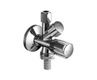 Schell COMFORT rohový a pračkový ventil 1/2&quot; x 3/4&quot; x 3/8&quot;