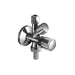 Schell COMFORT rohový a pračkový ventil 1/2&quot; x 3/4&quot; x 3/8&quot;