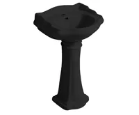 KERASAN RETRO keramické umyvadlo 56x46,5cm, černá mat (4)