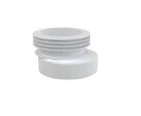 ALCAPLAST WC manžeta k volně stojícímu WC, excentrická 20 mm, 90–110 mm, délka 100 mm, PVC, bílé A990 ALCAPLAST WC manžeta k volně stojícímu WC, excentrická 20 mm, 90–110 mm, délka 100 mm, PVC, bílé A990