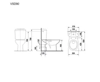 EASY WC kombi zadní odpad | včetně sedátka (1)