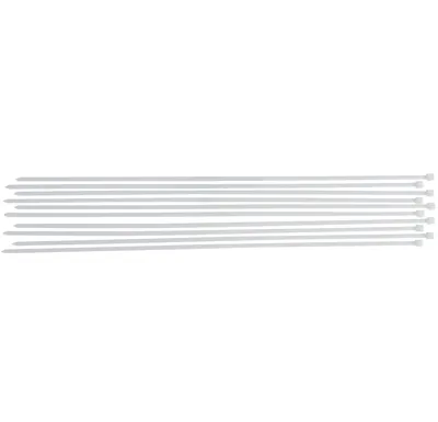 BGS Vázací pásek 8,0 x 800 mm, bílý, 10 ks