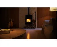 HS Flamingo Krbová kamna FLAMINGO DELUXE ® KAMPA pravá, šedá (17)