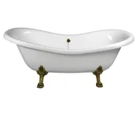 POLYSAN CHARLESTON volně stojící vana 188x83x69cm, nohy bronz, bílá (3)