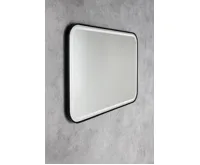 SAPHO CETIS zrcadlo s LED osvětlením 100x70cm, černá mat (3)