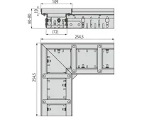 ALCAPLAST Drenážní žlab rohový 100 mm nastavitelný, pozinkovaná ocel ADZ102VR (1)