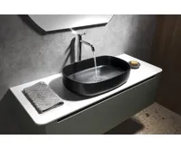 ISVEA INFINITY OVAL keramické umyvadlo na desku, 55x36cm, černá mat (4)