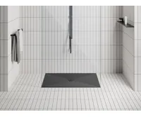 GSI Vaničkový sifon, průměr 90mm, DN40, nízký, krytka černá mat (3)