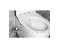 ISVEA SENTIMENTI CLEANWASH závěsná WC mísa, integrovaný ventil a bidet. sprška, Rimless, 36x51cm, bílá (1)