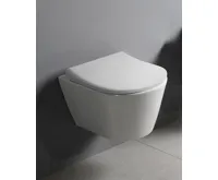 SAPHO AVVA SHORT závěsná WC mísa, Rimless, 35,5x49cm, bílá (5)