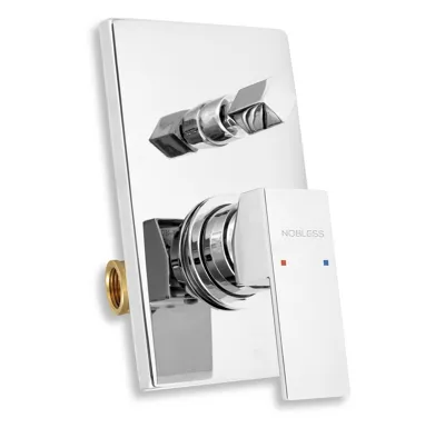 NOVASERVIS Vanová sprchová baterie s přepínačem EDGE chrom - 36050R,0