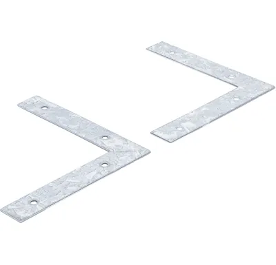 BGS Plech spojovací ve tvaru L, 150 x 150 x 25 x 2 mm, sada 2 dílů