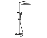 SAPHO Sprchový sloup s termostatickou baterií, černá mat