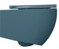 ISVEA INFINITY závěsná WC mísa, Rimless, 36,5x53cm, zelená petrol (5)