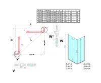 POLYSAN ZOOM obdélníkový sprchový kout 700x800mm, rohový vstup (6)